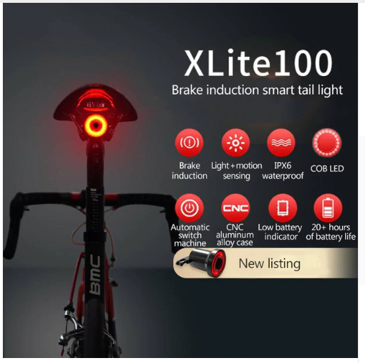 Luz trasera inteligente para bicicletas X Lite 200